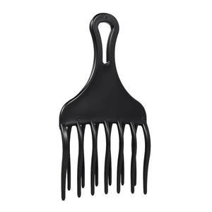 1Pc Insert Afro Hair Pick Comb Wide Comb Teeth Hair Fork Brush for Curly Hair Plastic High & Low Gear Comb Hair Styling Tools