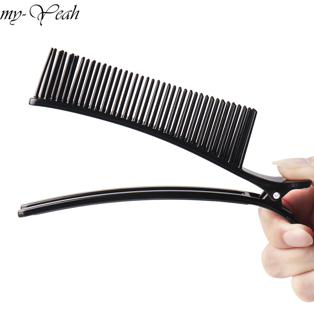Professional Hair Grip Hairdressing Sectioning Cutting Clamps Clips Comb Salon Drying Perm Dyeing Hairstyling Tool