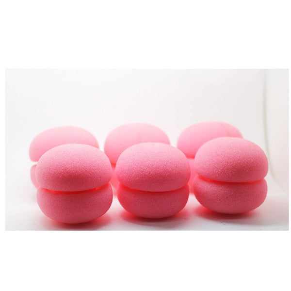 6pcs Magic Hair Curlers Cute Hair Rollers Curler Soft Sponge Foam Balls Curling Rollers Hair Care Lovely DIY Curling Tools