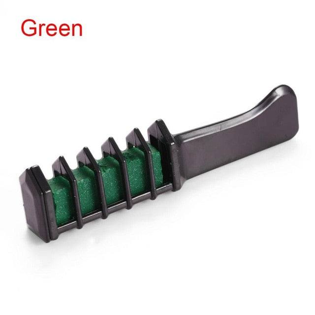 EASY! 1pc Personal Salon Use Mini Hair Dye Comb DisposableCrayons Grey Purple Red Hair Color Chalk Hair Dyeing Tool TSLM2