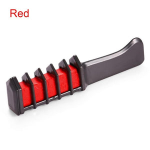 EASY! 1pc Personal Salon Use Mini Hair Dye Comb DisposableCrayons Grey Purple Red Hair Color Chalk Hair Dyeing Tool TSLM2