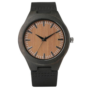 2019 Top Gift Black/Coffee/Green Dial Natural Bamboo Wood Watch Men Women Genuine Leather Wooden Clock Male hour Reloj de madera