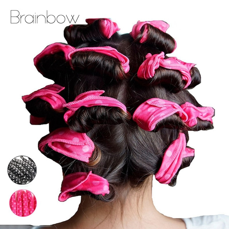 Brainbow 10PC Magic Sponge Pillow Soft Hair Roller Flexible Foam&Sponge Hair Curlers Rollers DIY Salon Hair Care Styling Tools