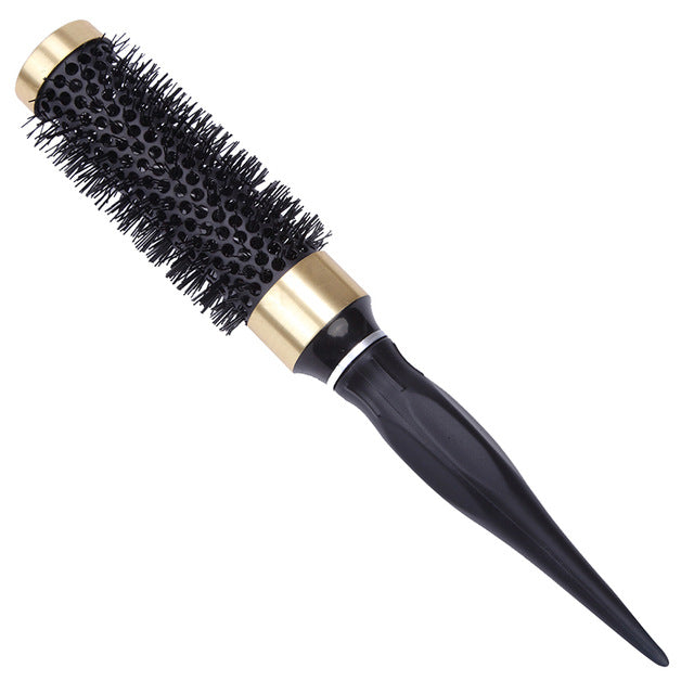 5 size Ceramic Iron Hair Brush Anti-static High Temperature Resistant Round Barrel Comb Hairstyling Drying Curling Tool