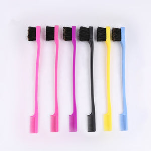 3pcs Beauty Double Sided Edge Control Hair Comb Hair Styling Hair Brush 2019 NEW Random Color